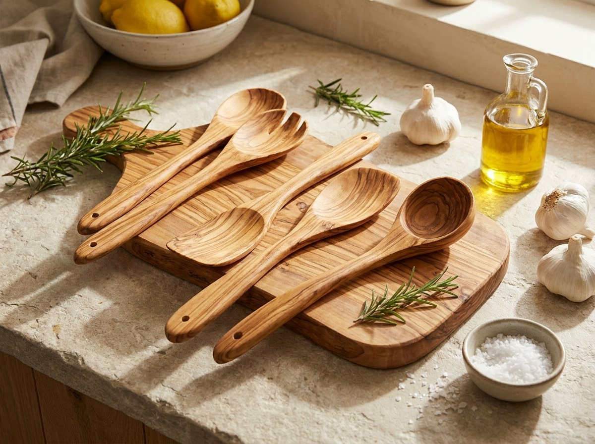 5 Handmade Olive Wood Kitchen Gifts for Food Lovers
