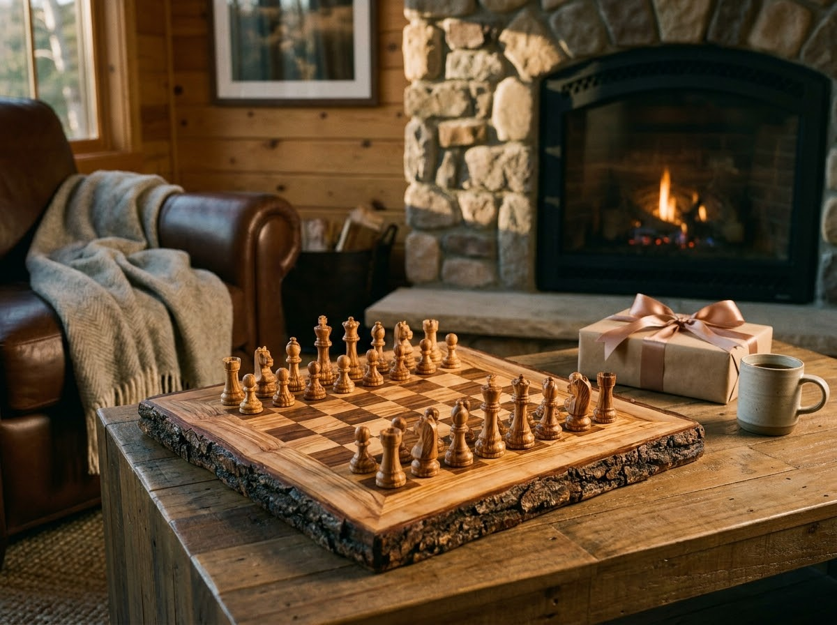Why an Olive Wood Chess Set Gift Is Perfect for Him
